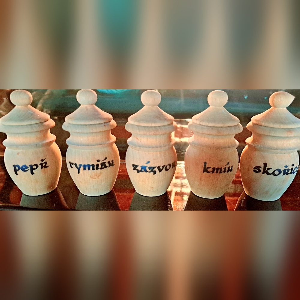 Czechoslovakian Spice Containers
